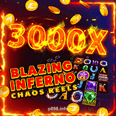Blazing Inferno Chaos Reels Slot Game Visual